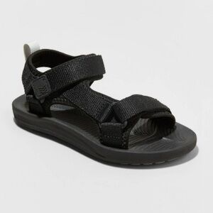 All in Motion - Kids' Everest Ankle Strap Sandals - black - size 13 - new